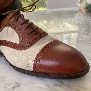 Johnston Murphy Cellini men’s Oxford 2 tone shoes